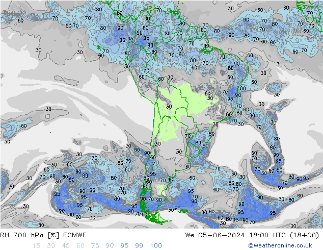 RV 700 hPa ECMWF wo 05.06.2024 18 UTC