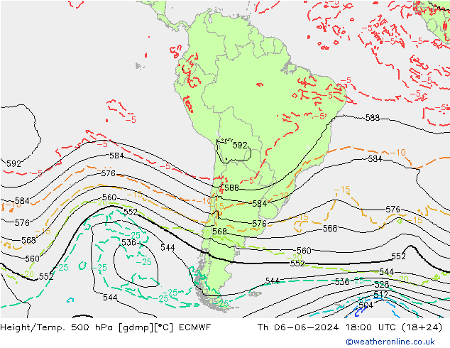 Z500/Regen(+SLP)/Z850 ECMWF do 06.06.2024 18 UTC