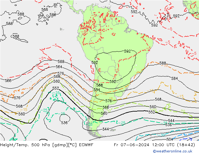 Z500/Rain (+SLP)/Z850 ECMWF pt. 07.06.2024 12 UTC