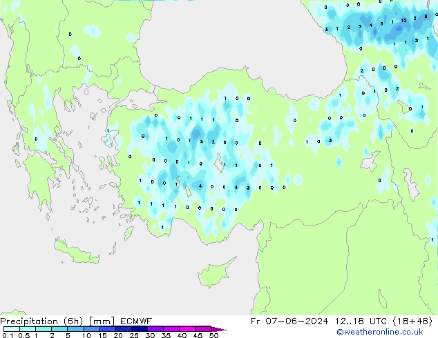 Z500/Rain (+SLP)/Z850 ECMWF Fr 07.06.2024 18 UTC