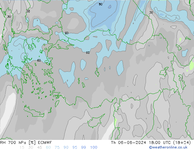 RV 700 hPa ECMWF do 06.06.2024 18 UTC