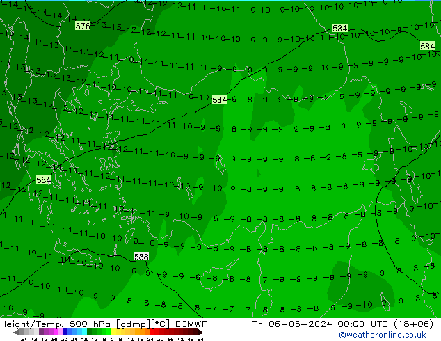 Z500/Regen(+SLP)/Z850 ECMWF do 06.06.2024 00 UTC