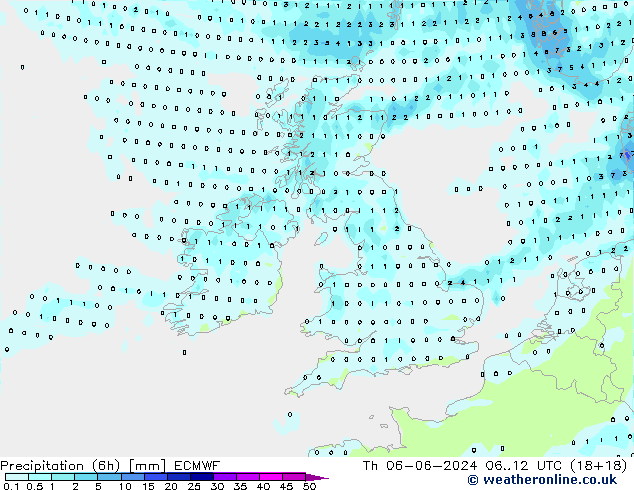 Z500/Rain (+SLP)/Z850 ECMWF Qui 06.06.2024 12 UTC