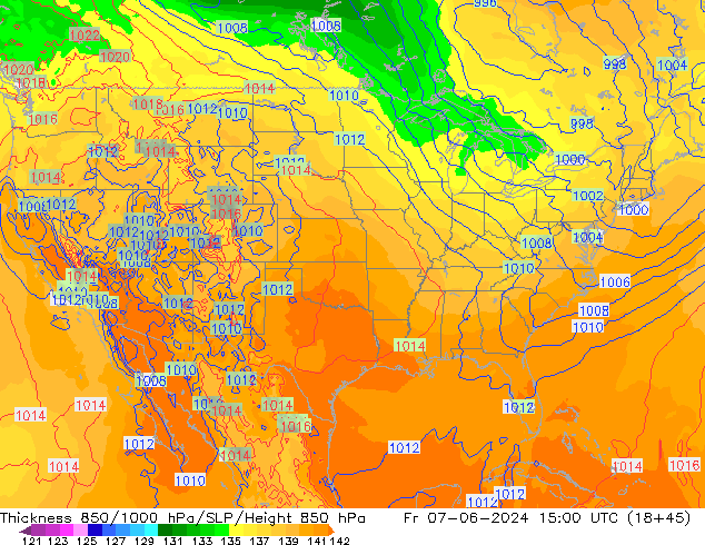 Thck 850-1000 hPa ECMWF Fr 07.06.2024 15 UTC