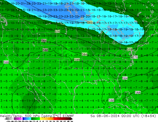 Z500/Rain (+SLP)/Z850 ECMWF sam 08.06.2024 00 UTC