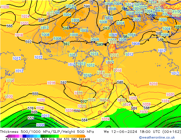 Thck 500-1000hPa ECMWF St 12.06.2024 18 UTC