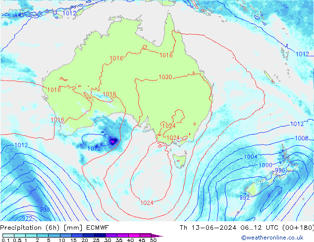 Z500/Yağmur (+YB)/Z850 ECMWF Per 13.06.2024 12 UTC