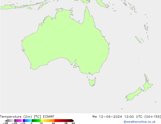 карта температуры ECMWF ср 12.06.2024 12 UTC