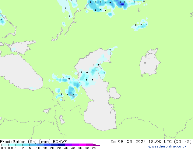 Z500/Rain (+SLP)/Z850 ECMWF Sa 08.06.2024 00 UTC