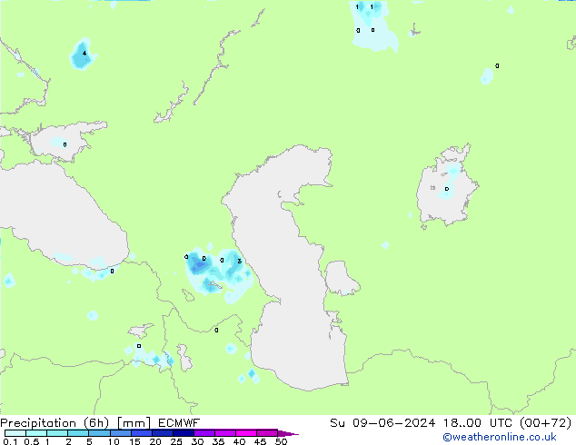 Z500/Rain (+SLP)/Z850 ECMWF Su 09.06.2024 00 UTC