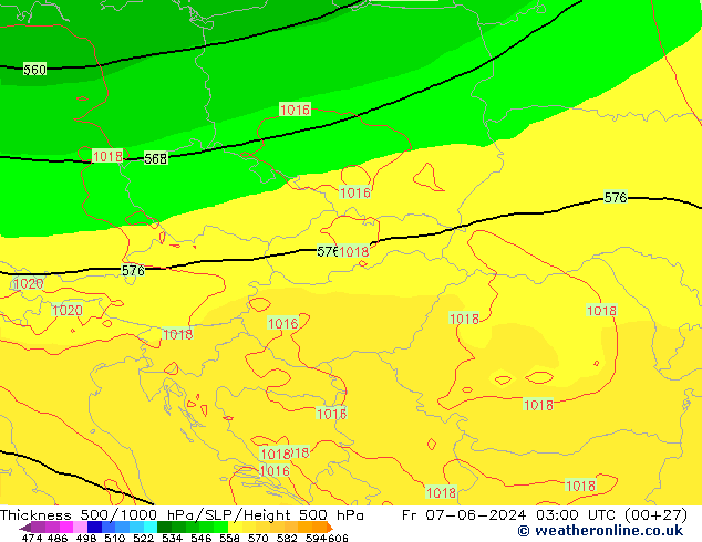 500-1000 hPa Kalınlığı ECMWF Cu 07.06.2024 03 UTC