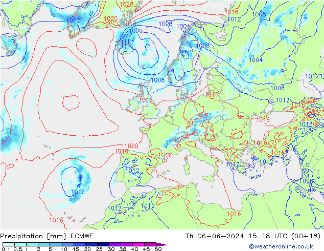 precipitação ECMWF Qui 06.06.2024 18 UTC