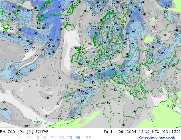 700 hPa Nispi Nem ECMWF Sa 11.06.2024 12 UTC