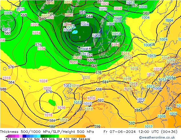 Thck 500-1000hPa ECMWF pt. 07.06.2024 12 UTC