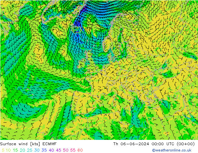  10 m ECMWF  06.06.2024 00 UTC