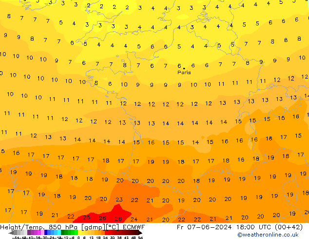 Z500/Rain (+SLP)/Z850 ECMWF пт 07.06.2024 18 UTC