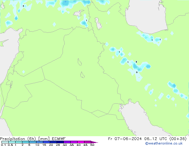 Z500/Yağmur (+YB)/Z850 ECMWF Cu 07.06.2024 12 UTC