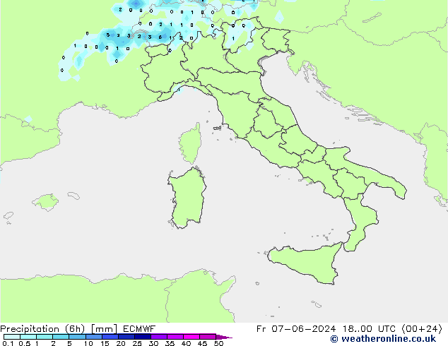 Z500/Regen(+SLP)/Z850 ECMWF vr 07.06.2024 00 UTC