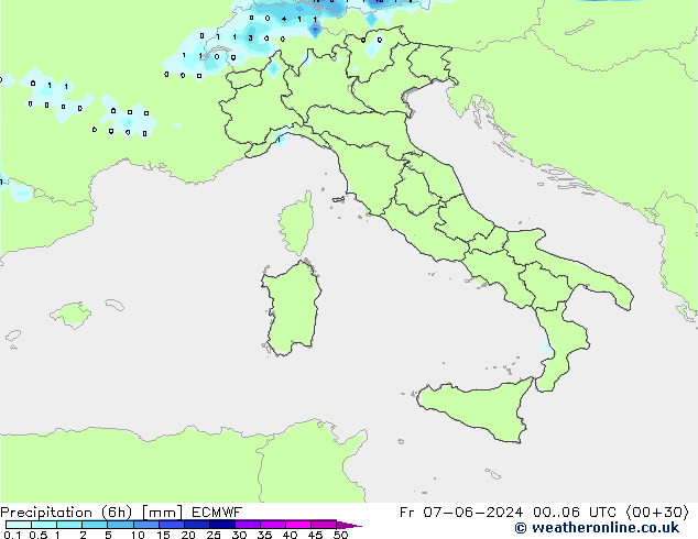 Z500/Rain (+SLP)/Z850 ECMWF  07.06.2024 06 UTC