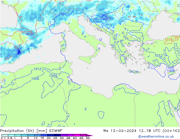 Z500/Rain (+SLP)/Z850 ECMWF  12.06.2024 18 UTC