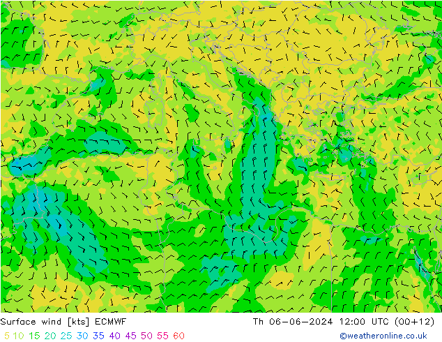  10 m ECMWF  06.06.2024 12 UTC