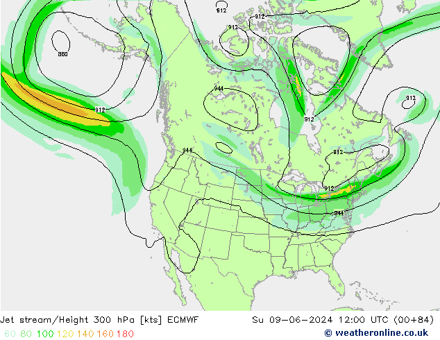 Polarjet ECMWF So 09.06.2024 12 UTC