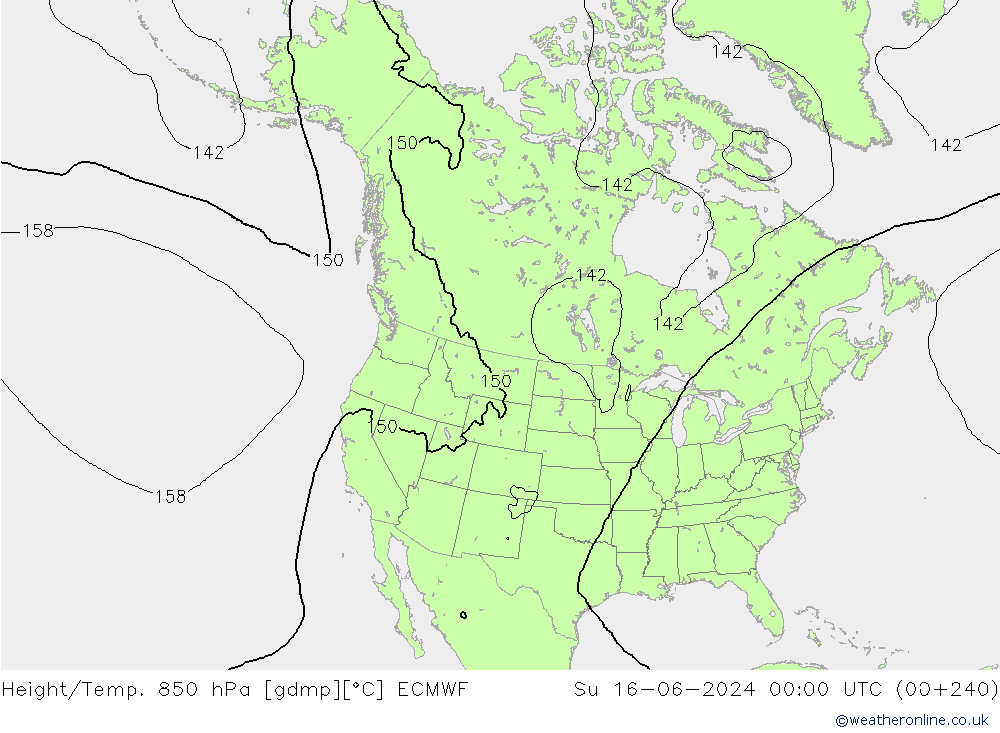 Z500/Regen(+SLP)/Z850 ECMWF zo 16.06.2024 00 UTC