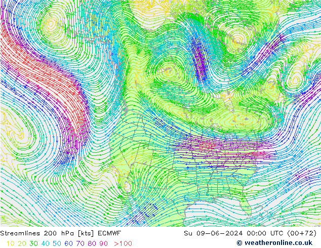  200 hPa ECMWF  09.06.2024 00 UTC