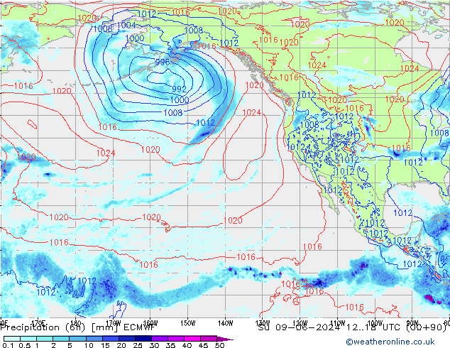 Z500/Rain (+SLP)/Z850 ECMWF Ne 09.06.2024 18 UTC