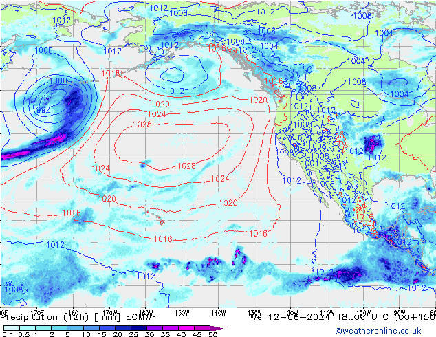 осадки (12h) ECMWF ср 12.06.2024 06 UTC