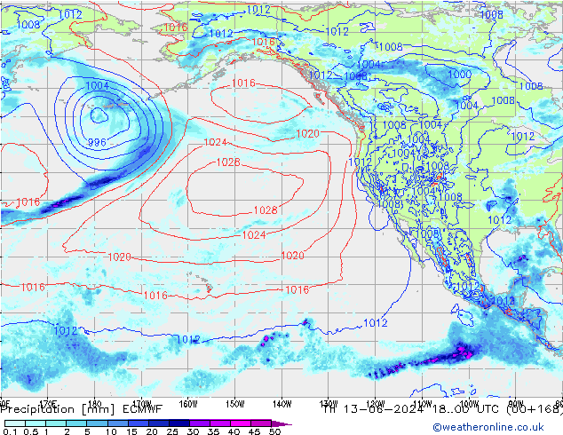 Niederschlag ECMWF Do 13.06.2024 00 UTC