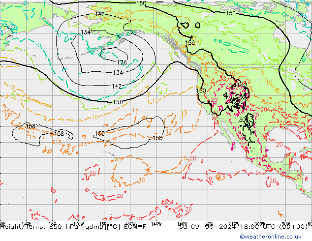 Z500/Rain (+SLP)/Z850 ECMWF Ne 09.06.2024 18 UTC