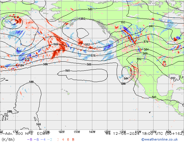 T-Adv. 500 hPa ECMWF We 12.06.2024 18 UTC