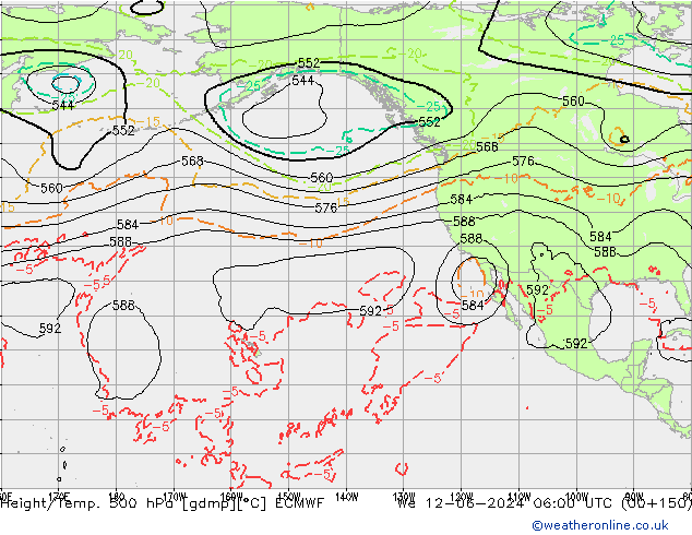 Z500/Regen(+SLP)/Z850 ECMWF wo 12.06.2024 06 UTC