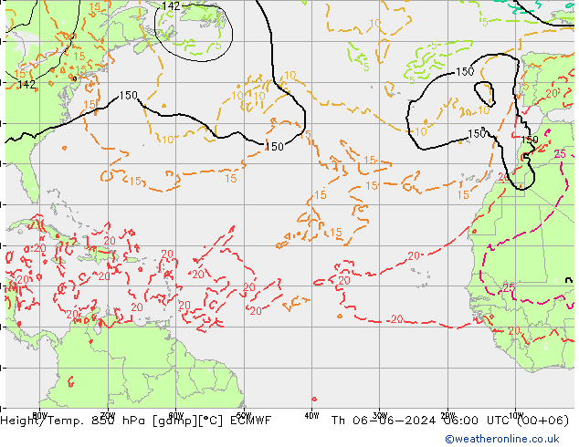 Z500/Rain (+SLP)/Z850 ECMWF Qui 06.06.2024 06 UTC