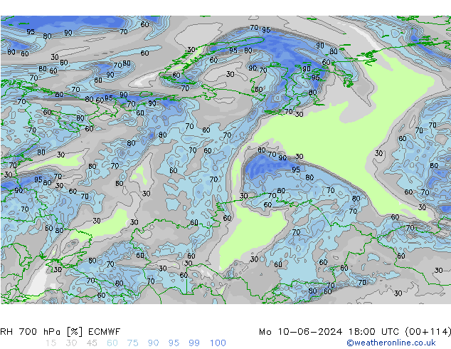 RV 700 hPa ECMWF ma 10.06.2024 18 UTC