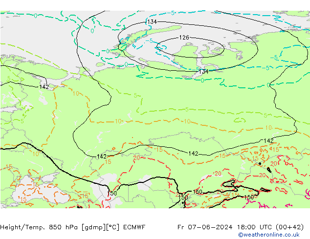 Z500/Rain (+SLP)/Z850 ECMWF Sex 07.06.2024 18 UTC