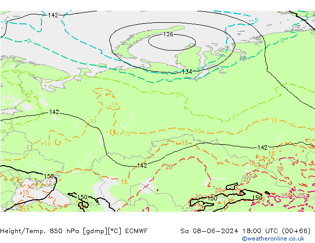 Z500/Rain (+SLP)/Z850 ECMWF sáb 08.06.2024 18 UTC