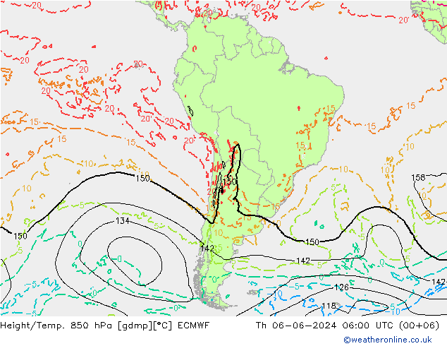 Z500/Regen(+SLP)/Z850 ECMWF do 06.06.2024 06 UTC