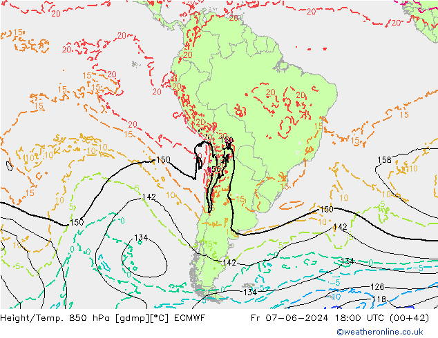 Z500/Rain (+SLP)/Z850 ECMWF Fr 07.06.2024 18 UTC