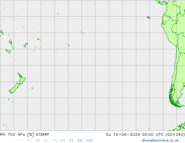 RH 700 hPa ECMWF dom 16.06.2024 00 UTC