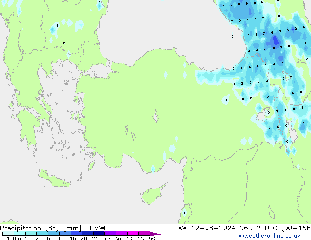 Z500/Rain (+SLP)/Z850 ECMWF We 12.06.2024 12 UTC