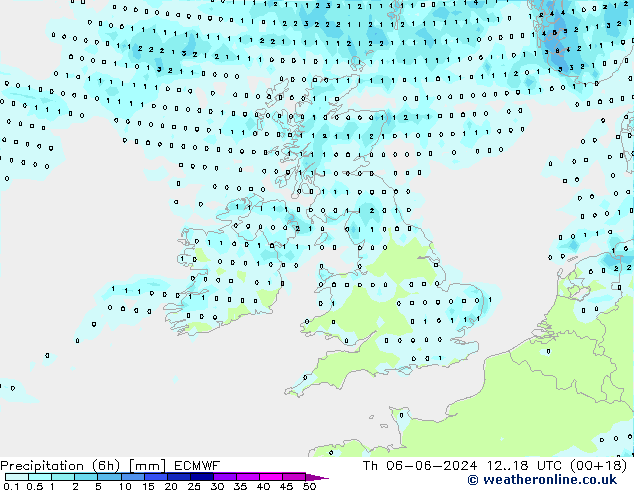 Z500/Rain (+SLP)/Z850 ECMWF Th 06.06.2024 18 UTC