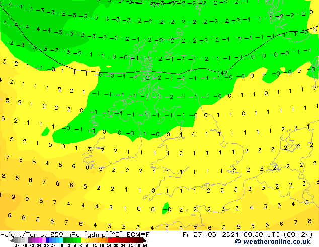 Z500/Regen(+SLP)/Z850 ECMWF vr 07.06.2024 00 UTC