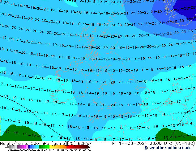 Z500/Rain (+SLP)/Z850 ECMWF vie 14.06.2024 06 UTC