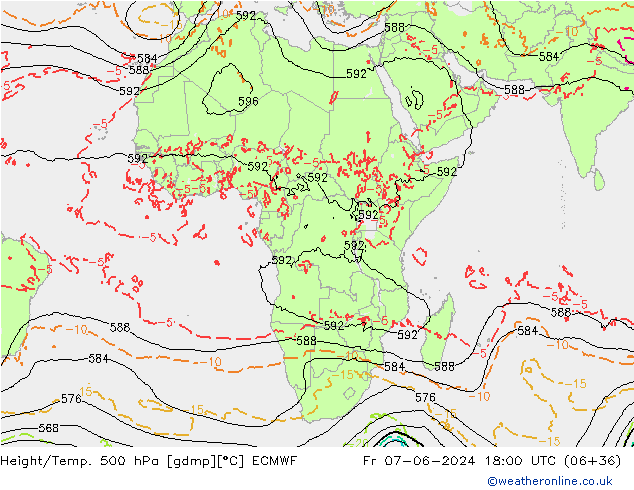 Z500/Rain (+SLP)/Z850 ECMWF Fr 07.06.2024 18 UTC