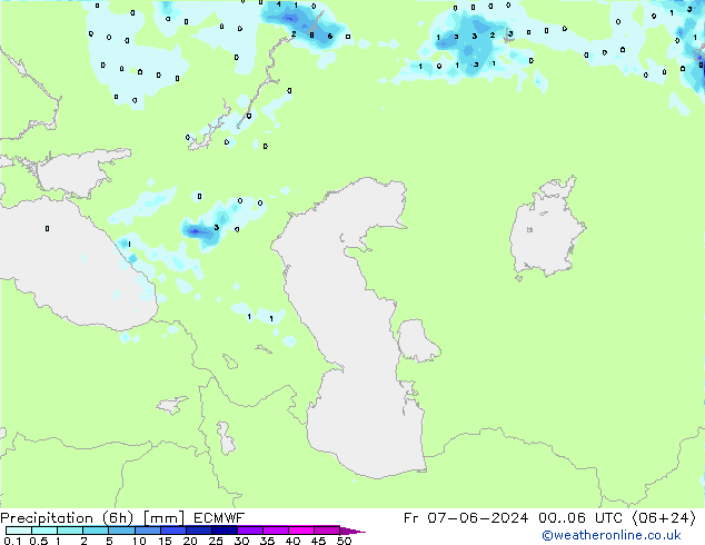 Z500/Rain (+SLP)/Z850 ECMWF Sex 07.06.2024 06 UTC