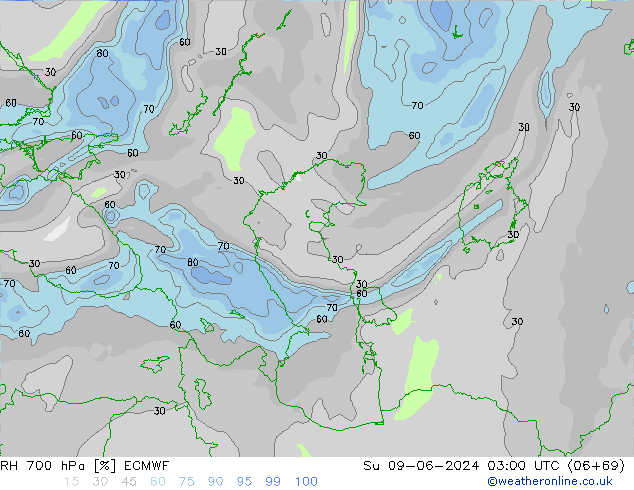 RV 700 hPa ECMWF zo 09.06.2024 03 UTC