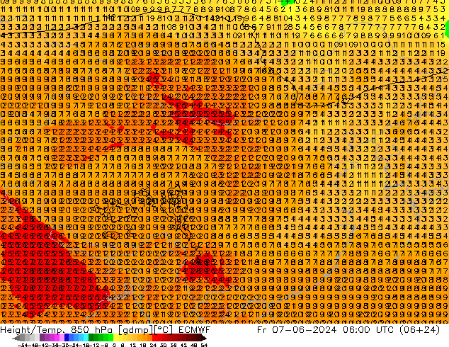 Z500/Rain (+SLP)/Z850 ECMWF 星期五 07.06.2024 06 UTC