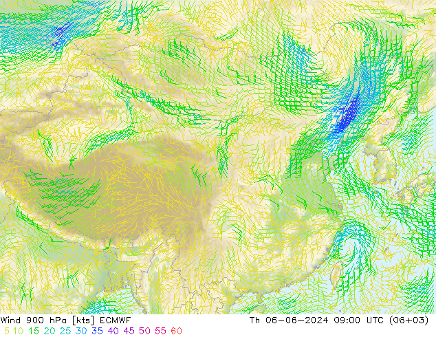  900 hPa ECMWF  06.06.2024 09 UTC